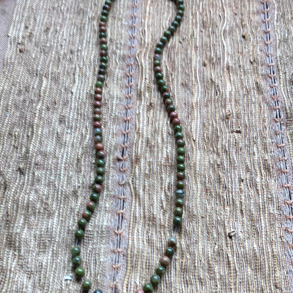 Strand of UNAKITE  BEADS 16”